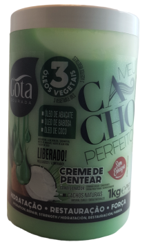 Gota Dourada Crema de Peinar Rizos Perfectos & Hidratacion 3 Aceite Vegetal 1kg